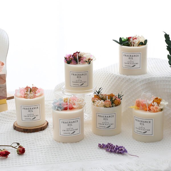 Dried Flowers Aromatherapy Candles by WonderfullyWyrd - Image 4
