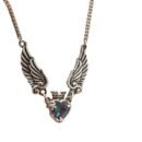 Wonderfully Wyrd Vintage Gothic Heart Crown Necklace