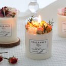 Dried Flowers Aromatherapy Candles by WonderfullyWyrd