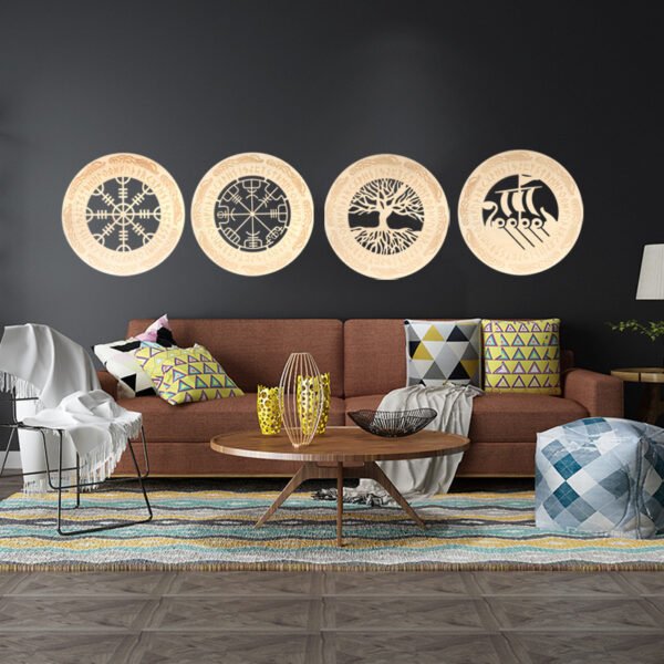 Viking Decor Wooden Wall Art Nordic - Image 5