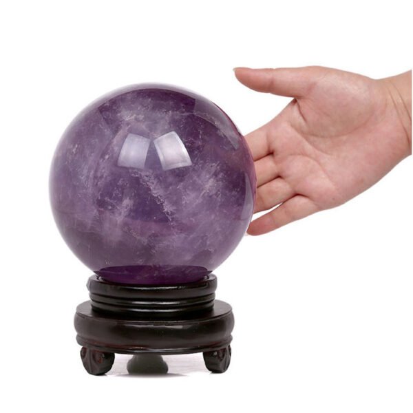 Wonderfully Wyrd Polished Amethyst Crystal Ball - Image 4