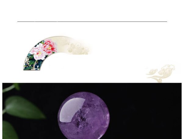 Wonderfully Wyrd Polished Amethyst Crystal Ball - Image 6