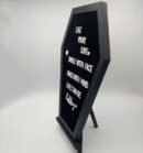 Coffin Letter Board Wooden Message Board