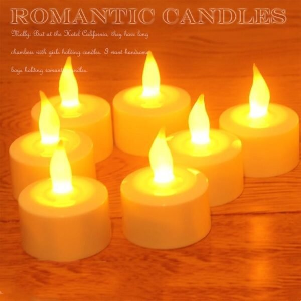 12 LED Rechargeable Tealights - Image 8