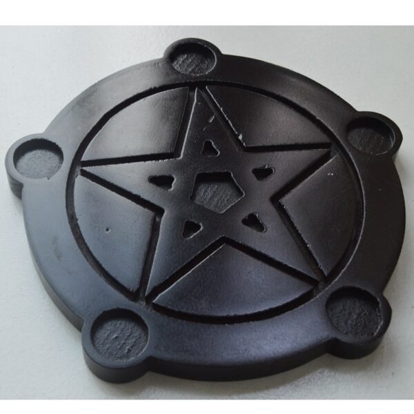 Wooden Pentagram Candle Holder - Image 5