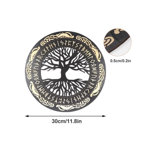 Viking Decor Wooden Wall Art Nordic - Image 2