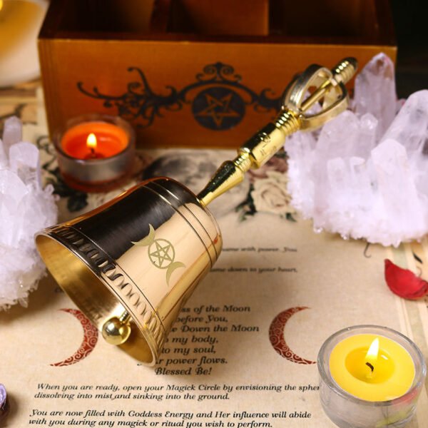 Wonderfully Wyrd Brass Ceremonial Bell