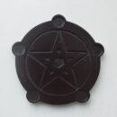 Wooden Pentagram Candle Holder