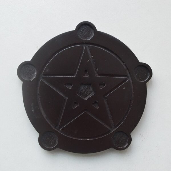 Wooden Pentagram Candle Holder - Image 3