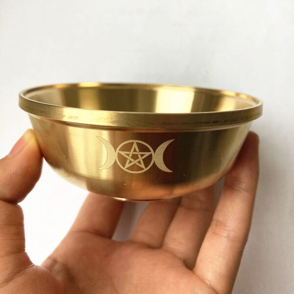 Wonderfully Wyrd Copper Pentagram Ritual Bowl - Image 2