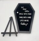 Coffin Letter Board Wooden Message Board